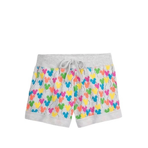 Disneyland Disney Park Icon Mickey Mouse‎ Multicolored Drawstring Cotton Shorts